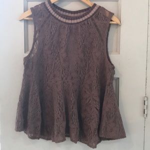 Free People Lace Top